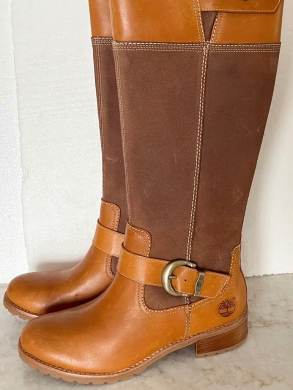 Timberland EarthKeepers Tall Bethel Boots, Glazed Ginger, size 8.5.